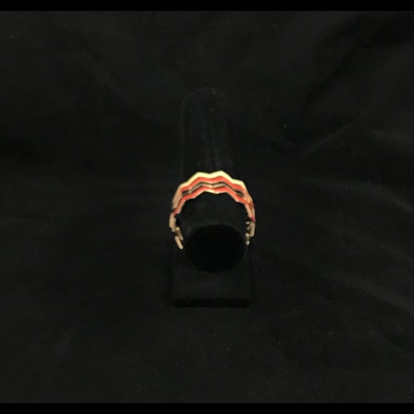 Stacking Chevron Enamel Bangle Bracelets - Picture 2 of 5